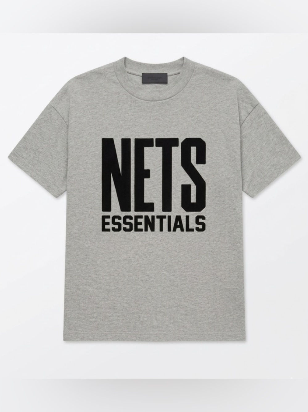 Fear of God - Essentials Grey 'NETS' Short Sleeve Graphic Tee